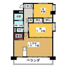 RoseLoire 2LDKの間取図画像