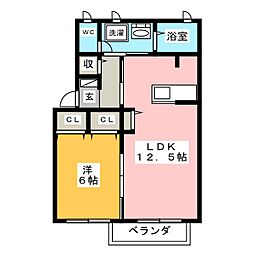 間取図画像 1LDK