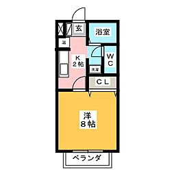 間取図画像 1K