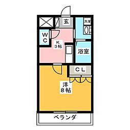 間取図画像 1K