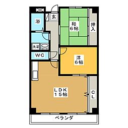 ノーザンピア 2LDKの間取図画像