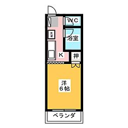 ドリームロード 1Kの間取図画像