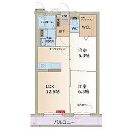 rays ( レイズ ) 2LDKの間取図画像