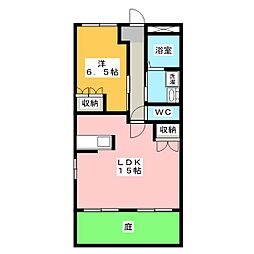 マルベリーヴィレッジサウス 1LDKの間取図画像