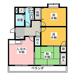 ファミーユ 3LDKの間取図画像