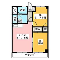 第二吉田ビル  ｜ 岐阜県瑞穂市馬場上光町３丁目（賃貸マンション2LDK・4階・51.98㎡） その2