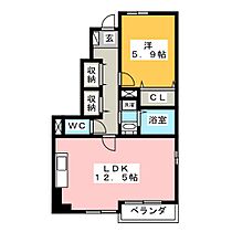 ラフレシールＢ  ｜ 岐阜県瑞穂市本田（賃貸アパート1LDK・1階・46.24㎡） その2