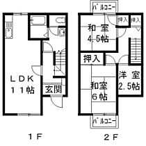 パナハイツウメダ　Ａ  ｜ 岐阜県本巣郡北方町小柳２丁目（賃貸アパート2LDK・1階・64.10㎡） その2