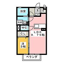 リビングタウン瑞穂  ｜ 岐阜県瑞穂市犀川６丁目（賃貸アパート1LDK・2階・33.61㎡） その2