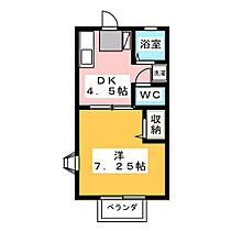 コーポ木崎II  ｜ 岐阜県瑞穂市稲里（賃貸アパート1DK・1階・26.41㎡） その2