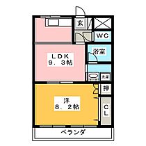 サンハイムアサヒ  ｜ 岐阜県本巣郡北方町朝日町１丁目（賃貸マンション1LDK・2階・39.60㎡） その2