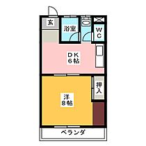 スカイハイツ  ｜ 岐阜県瑞穂市穂積（賃貸マンション1DK・4階・34.21㎡） その2