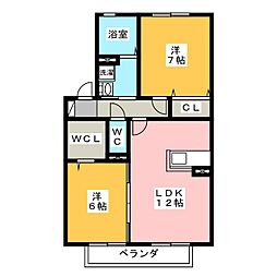 間取図画像 2LDK