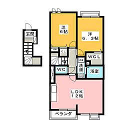 間取図画像 2LDK