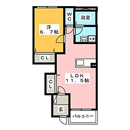 間取図画像 1LDK