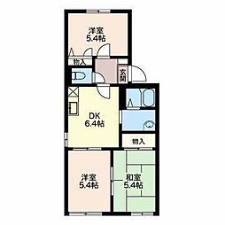ゴールドクレストA 3DKの間取図画像