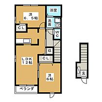 ボナールソフィアB  ｜ 岐阜県美濃加茂市深田町３丁目（賃貸アパート2LDK・2階・58.86㎡） その2