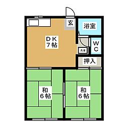 🉐敷金礼金0円！🉐コーポウエストタウンＢ