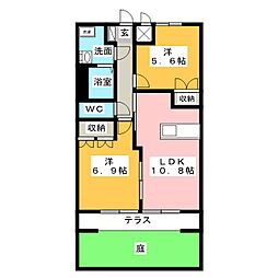 あいな39 2LDKの間取図画像