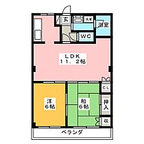 メゾンソレイユ  ｜ 岐阜県羽島市竹鼻町狐穴（賃貸マンション2LDK・2階・57.75㎡） その2