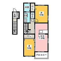 カーサグランデ　Ａ  ｜ 岐阜県羽島市正木町不破一色（賃貸アパート2LDK・2階・54.67㎡） その2