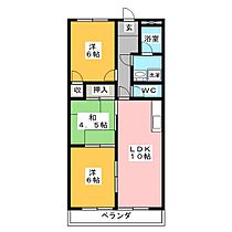 サンシャイン山川  ｜ 岐阜県羽島市正木町新井（賃貸マンション3LDK・2階・57.70㎡） その2