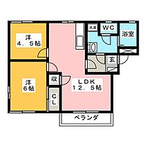 フレグランスこうえ　Ｂ  ｜ 岐阜県羽島市舟橋町本町２丁目（賃貸アパート2LDK・1階・48.70㎡） その2