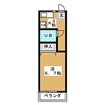 ハイツ木曽路  ｜ 岐阜県中津川市中津川（賃貸マンション1K・3階・23.18㎡） その2