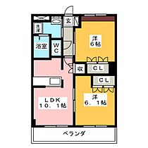 ウエストテール  ｜ 岐阜県恵那市大井町（賃貸マンション2LDK・2階・51.66㎡） その2