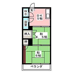 🉐敷金礼金0円！🉐コーポラス美山Ｂ