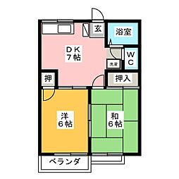 間取図画像 2DK