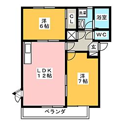 間取図画像 2LDK