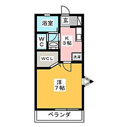 プロシード 1Kの間取図画像