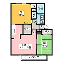 アヴァンセ・イチバ　Ｂ  ｜ 岐阜県瑞浪市北小田町３丁目（賃貸アパート2LDK・2階・58.37㎡） その2