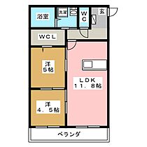 アムール下沖  ｜ 岐阜県瑞浪市下沖町２丁目（賃貸マンション2LDK・2階・50.73㎡） その2