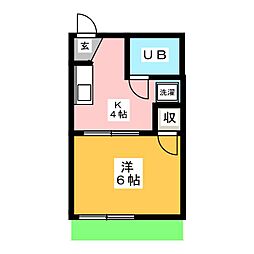間取図画像 1K