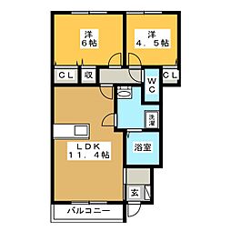 間取図画像 2LDK