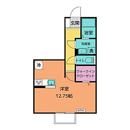 D-room土岐 ワンルームの間取図画像