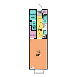 上平ガーデンプレイス 1Kの間取図画像