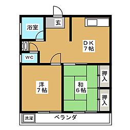 間取図画像 2DK