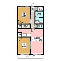 サンライズ21  ｜ 岐阜県関市平成通１丁目（賃貸マンション2LDK・6階・56.00㎡） その2