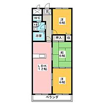 アーバンヒルズ長山  ｜ 岐阜県岐阜市芥見長山１丁目（賃貸マンション3LDK・2階・63.71㎡） その2