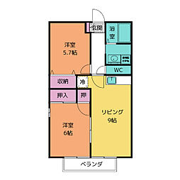 間取図画像 2LDK