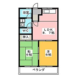 間取図画像 2DK