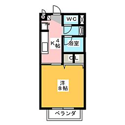 間取図画像 1K