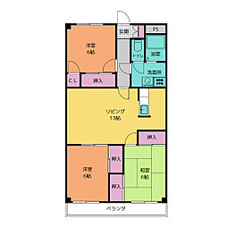 RAFFLES 3LDKの間取図画像