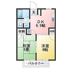 間取図画像 2DK