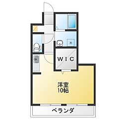 パルハウス24 ワンルームの間取図画像