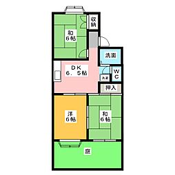 メゾンアメニティ 3DKの間取図画像
