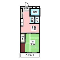 コーポ阪本  ｜ 三重県四日市市鵜の森１丁目（賃貸マンション1DK・3階・30.18㎡） その2